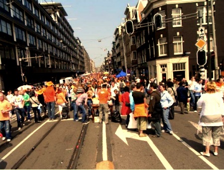 The last Queens Day in Amsterdam