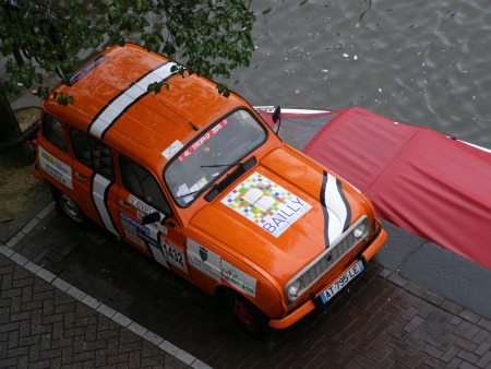 Little orange car on Queensday